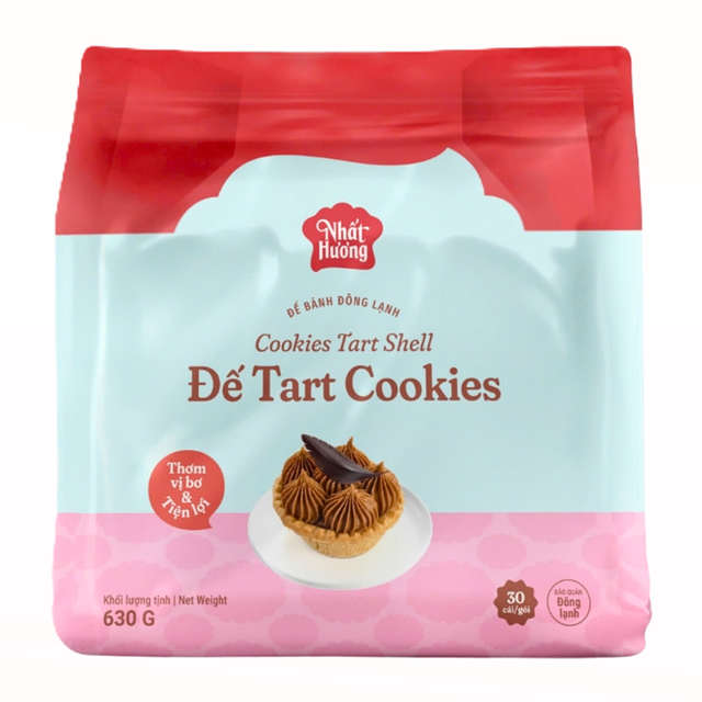 Vietnam Exotic Unbaked Tart HALAL OEM/ODM Unbaked Tart Frozen Dessert Cookies Tart Shell 630G Sweet Bakery Use Global Shipping