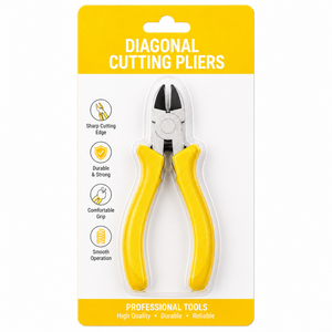 Alicates de Corte Diagonal de Grado Industrial, Acero con Alto Contenido de Carbono, Mango Moldeado en Plástico, Mandíbula Biselada, Medidas Imperiales, para Cables - Product Image 6