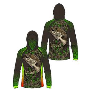 Camisa de Pesca con Capucha, Impermeable, Anti-UV 50+, de Secado Rápido y Transpirable, Fabricada con Poliéster, Marca Privada para Pescadores - Product Image 5