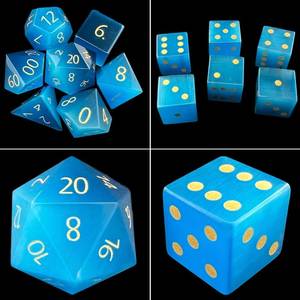 HOW Dés de jeu en résine standard 16 mm, D6 à six faces à points, pour jeux de société, RPG, casino, éducation, vente en gros, 500 pièces - Product Image 6