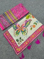 Blus Saree Pesta Bollywood Pakaian India Pakistan Sari Baru Desainer Pernikahan