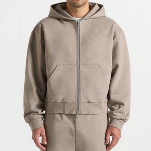 Ensemble survêtement homme coupe droite oversize avec pantalon large et sweat à capuche, impression personnalisée en relief, prix bas, en molleton épais - Product Image 5