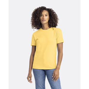 T-shirt unisexe à col rond CVC For Level Apparel 6210, couleur banane personnalisée, 100 % coton, écologique, séchage rapide, pour hommes et femmes - Product Image 1