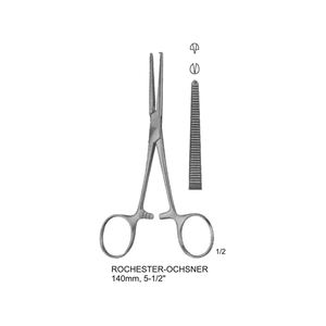 Pinzas Hemostáticas Manuales de Acero Inoxidable de Buena Calidad con Agarre Antideslizante, Instrumentos Quirúrgicos Reutilizables para Uso Médico - Product Image 1