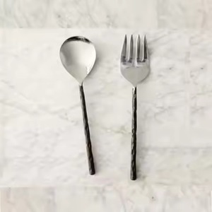 ชุดช้อนส้อมโลหะพรีเมียมสำหรับเสิร์ฟสลัด เหมาะสำหรับบุฟเฟ่ต์ งานแต่งงาน และตกแต่งโต๊ะงานเลี้ยง - Product Image 2