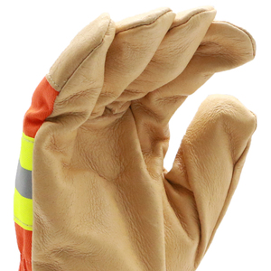 Guantes de Seguridad de Alta Visibilidad Reflectantes Antideslizantes de Cuero Resistentes al Viento para Trabajo al Aire Libre Unisex Invierno - Product Image 6