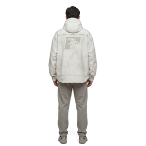 Custom Men's Streetwear Jacket Premium 165GSM Crinkle Nylon Oversized Boxy Windbreaker Water Resistant XS Size OEM ODM Wholesale - Product Image 2
