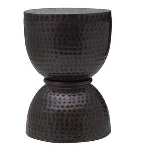 Mesa auxiliar metálica elegante que aporta un toque refinado y una presencia atractiva a apartamentos y estudios. - Product Image 4