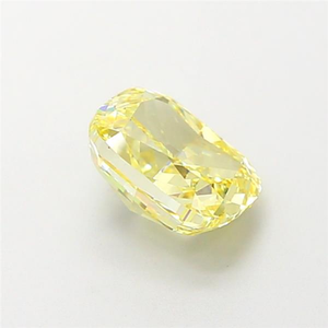 Diamant de laboratoire cultivé, taille coussin, jaune intense, élégant et raffiné, 1,07 carat, excellente qualité, pierre précieuse certifiée, diamant non monté. - Product Image 2