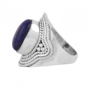Anillo hecho a mano de plata de ley 925, plata alemana de la mejor calidad, diseño bohemio tribal gitano, anillo de dedo para mujer. - Product Image 2