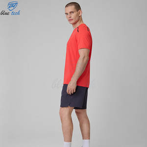 Conjunto de Camiseta y Pantalones Cortos Deportivos para Hombre, Tallas Grandes, Personalizado OEM, Transpirable, Antibacterial, de Secado Rápido, para Entrenamiento Físico - Product Image 5