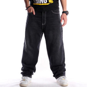 Jeans de mezclilla transpirables al por mayor ODM para hombre, pantalones ajustados tipo lápiz con estampado lavado a la piedra - Product Image 1