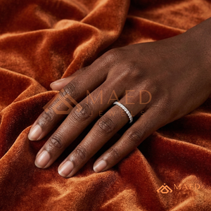 แหวนเพชรโมอิสซาไนต์เงินแท้ 925 หรูหรา ประดับเพชรเต็มวง สำหรับผู้หญิง แหวนแต่งงาน แหวนหมั้น แหวนครบรอบแต่งงาน ระยิบระยับ - Product Image 4