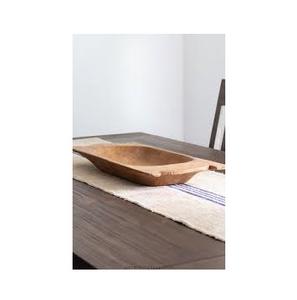 Grand saladier en bois massif, fait main, long, pour la vente en gros, décoration rustique, centre de table, plateau, DIY - Product Image 2