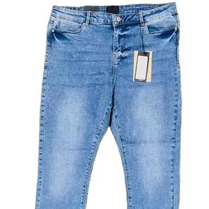 Offre Spéciale femmes de haute qualité Denim Jeans pantalon respirant maigre tenue décontracté grande taille taille moyenne lavé techniques en gros - Product Image 1