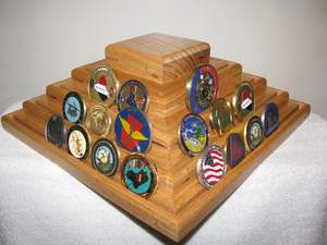 Unique Design Wooden Challenge Coin <b>Display</b> <b>Case</b> - Product Image 5