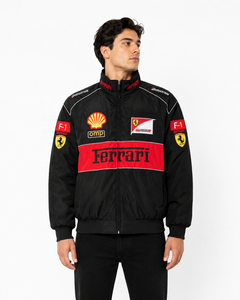 ชุดแข่งรถฤดูร้อน F1 Ferrier A169 พิมพ์ลายแบบ Heat-Transfer แขนยาวลำลอง ผ้าฝ้าย % ป้องกันรังสียูวี สำหรับนักปั่นจักรยานและนักขี่มอเตอร์ไซค์ - Product Image 1