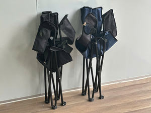 Juego de sillas de jardín para exteriores de acero inoxidable de diseño moderno vietnamita, muebles plegables portátiles con Mini mesa auxiliar - Product Image 4