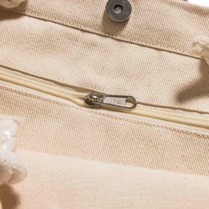 Sac fourre-tout en toile de coton avec poignées en corde, fond à soufflets, ouverture supérieure, personnalisable avec logo, vente en gros, promotionnel, pour courses et marché - Product Image 6