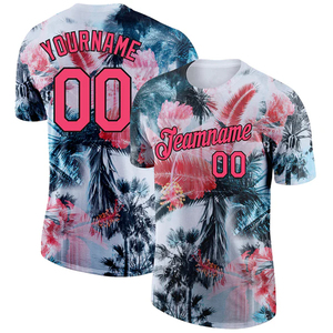 Maillot de sport hawaïen personnalisé OEM, tissu léger haute performance 180 GSM, coupe classique, col rond - Product Image 6