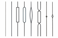 Moderne Eisen-Treppengeländer und -baluster in Mattschwarz, Einfache Installation für Haus, Hotel, Balkon & Villa