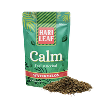 Mélange d'herbes 100% sans tabac et sans nicotine Hari Leaf Watermelon Calm Mélange apaisant à base de plantes pour fumer