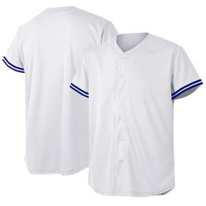 Maillot de baseball tricoté personnalisé à boutons pour hommes et femmes, uniforme sportif hip-hop, impression par sublimation, 100 % polyester - Product Image 6