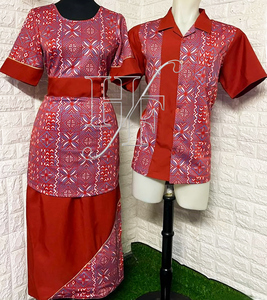 Vestido Samoano Clásico, Camisas de Moda Polinesia, Conjuntos a Juego para Parejas de las Islas Hawaianas - Product Image 3