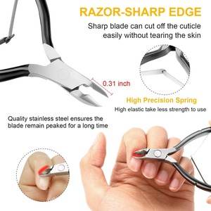 Ensemble professionnel de coupe-ongles en acier inoxydable, outils de coupe-cuticules pour les doigts et les orteils, kit de manucure, emballage en boîte cadeau - Product Image 2