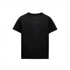 Camiseta de Cuello Redondo de Algodón Negro para Hombre, Suave, Transpirable, Informal, de Manga Corta, para Uso Diario, Ligera, Básica - Product Image 5