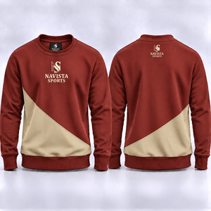 Sudadera de Lujo Personalizada con Cuello Redondo, Blanca, Extra Grande, 100% Algodón, Sudadera Lisa para Hombre, Cuello Redondo, Sudadera Sencilla - Product Image 2