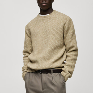 Nouveau Pull Décontracté Chaud et Doux pour Homme, Col Rond, Taille Jeune, Couleur Unie, 100% Coton Respirant et Séchage Rapide, Idéal pour l'Hiver - Product Image 1
