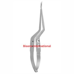 BISONS Wholesale Yasargil Micro Scissors Bayonet Type <b>Neurosurgery</b> Surgical <b>Instrument</b> Stainless Steel Fine Tip Manual CE - Product Image 4