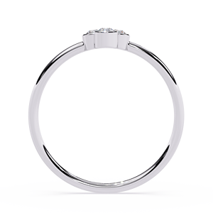Bague en or plaqué avec diamants synthétiques de laboratoire certifiés IGI, taille brillant ronde, bijoux de fiançailles classiques de luxe pour femmes - Product Image 4