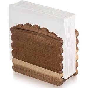 Ecofriendly wooden napkin holder sustainable tissue stand dining table organizer natural material handcrafted durable - Product Image 6