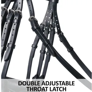 Brida de Cuero de Alta Calidad para Caballo, Arnés Ajustable, Cómodo para Entrenamiento, Equipo Ecuestre Duradero, Mejor Precio - Product Image 6