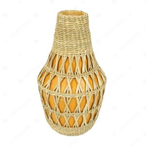 Vase en jonc de mer Glovimex personnalisable pour plantes et fleurs, pour une ambiance naturelle - Product Image 6