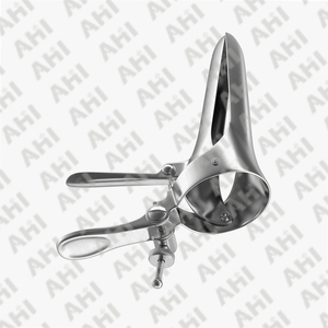 เครื่องมือตรวจภายในช่องคลอดแบบแมนนวลคุณภาพสูง AHI ทำจากสแตนเลส ได้รับการรับรองมาตรฐาน CE ISO13485 ใช้ซ้ำได้ ระดับ Class I สำหรับการผ่าตัดทางนรีเวช - Product Image 5
