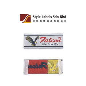 Etiquetas de damasco tejidas personalizadas de primera calidad, asequibles, con bordes cortados a láser, lavables, para prendas y bolsos - Product Image 2