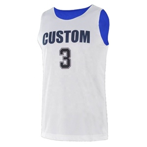 Latest Custom OEM Unisex Basketball Jersey Wear <b>Set</b> Reversible College Basketball Uniform Plus Size Breathable - Product Image 3