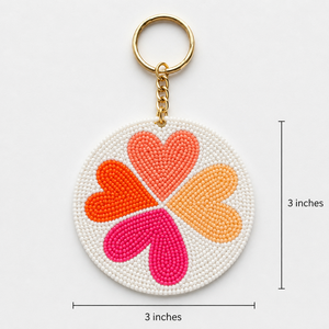 Porte-clés brodé de perles fantaisie pour articles cadeaux, porte-clés tendance fait main en perles brodées pour femmes - Product Image 4