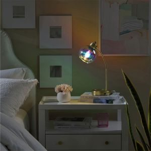 Lampada da Tavolo a Forma di Sfera Iridescente Dorata - Product Image 5