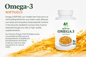 OMEGA 3 SOFTGEL Plant Extract Softgel Capsules with Premium Botanical Ingredient <b>Blend</b> in Secure <b>Bottle</b> Packaging for Herbal - Product Image 4