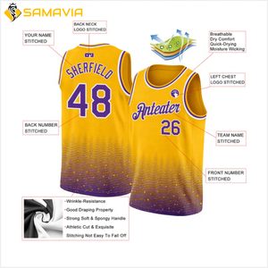 เสื้อบาสเก็ตบอลคุณภาพพรีเมียม น้ำหนักเบา ไซส์ใหญ่ แห้งเร็ว ผลิตจากโพลีเอสเตอร์ 100% รับสกรีนโลโก้ ราคาขายส่ง - Product Image 2