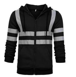 Chaqueta de Trabajo de Seguridad Reflectante para Hombre, de Alta Calidad, para Invierno, con Capucha, 100% Poliéster, Cuello Alto, Impermeable, Personalizable - Product Image 3
