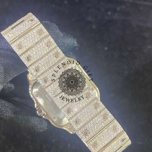Reloj de Cuarzo Analógico con Pedrería para Hombre, Caja Cuadrada, Cristal de Zafiro, Cronógrafo, Lujoso, Estilo Antiguo, 28mm, un Regalo Espléndido - Product Image 6
