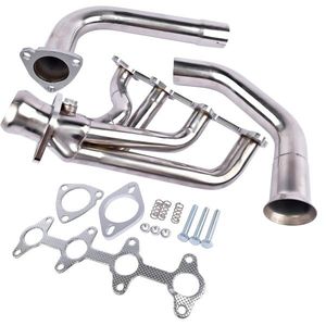 Chevy <b>S10</b> GMC Sonoma 2.2L L4 2WD 1994-2004 Engine Swap Stainless Header Kit Tuning Exhaust System - Product Image 6