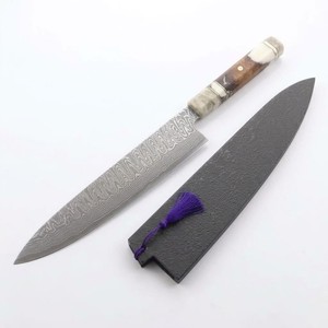 Couteau de chef Jexmoo personnalisé fait main en acier Damas, lame de 8 pouces, épaisseur de 3,0 mm, manche en résine, ambidextre, moderne - Product Image 1