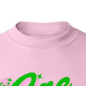 Sweat-shirt à col rond rose avec motif One Nine Oh Eight, manches longues, poignets côtelés, décontracté, en polaire pour femme, style streetwear tendance - Product Image 4