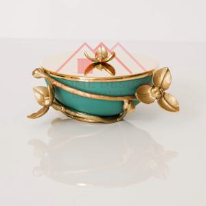 Decorative Chip & Dip Flower Bowl Set of 3 with Serving Tray/Unique Fancy Dates Bowl/Unique Dry Foods Bowl for Home Decor - Product Image 4